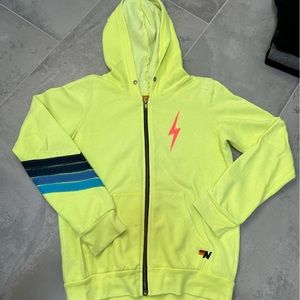 GUC Aviator Nation Zip Up hoodie - Neon!